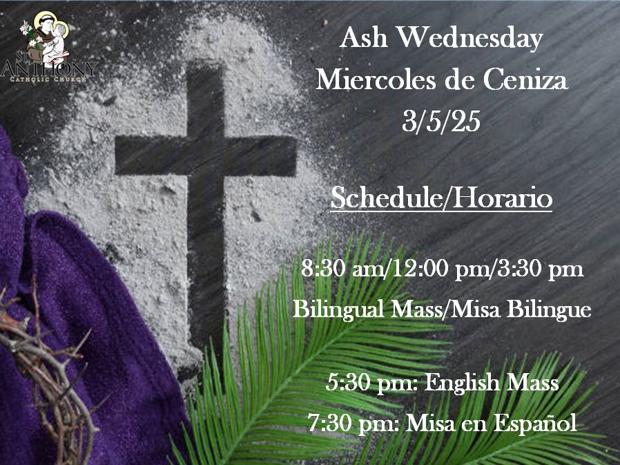 Ash Wednesday 2025 Flyer