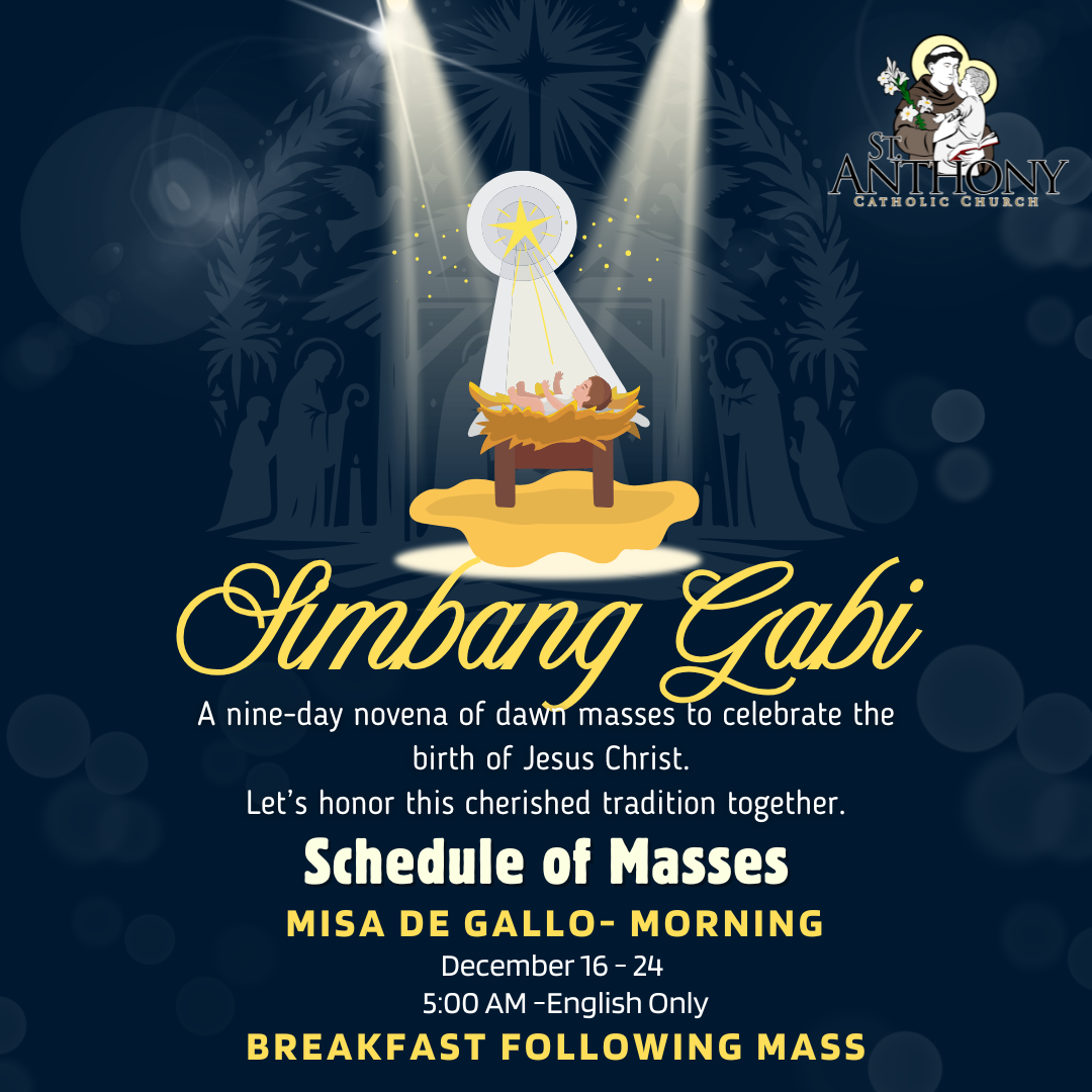 Dark Blue And Yellow Bold Illustrative Simbang Gabi Mass Philippines Instagram Post 1