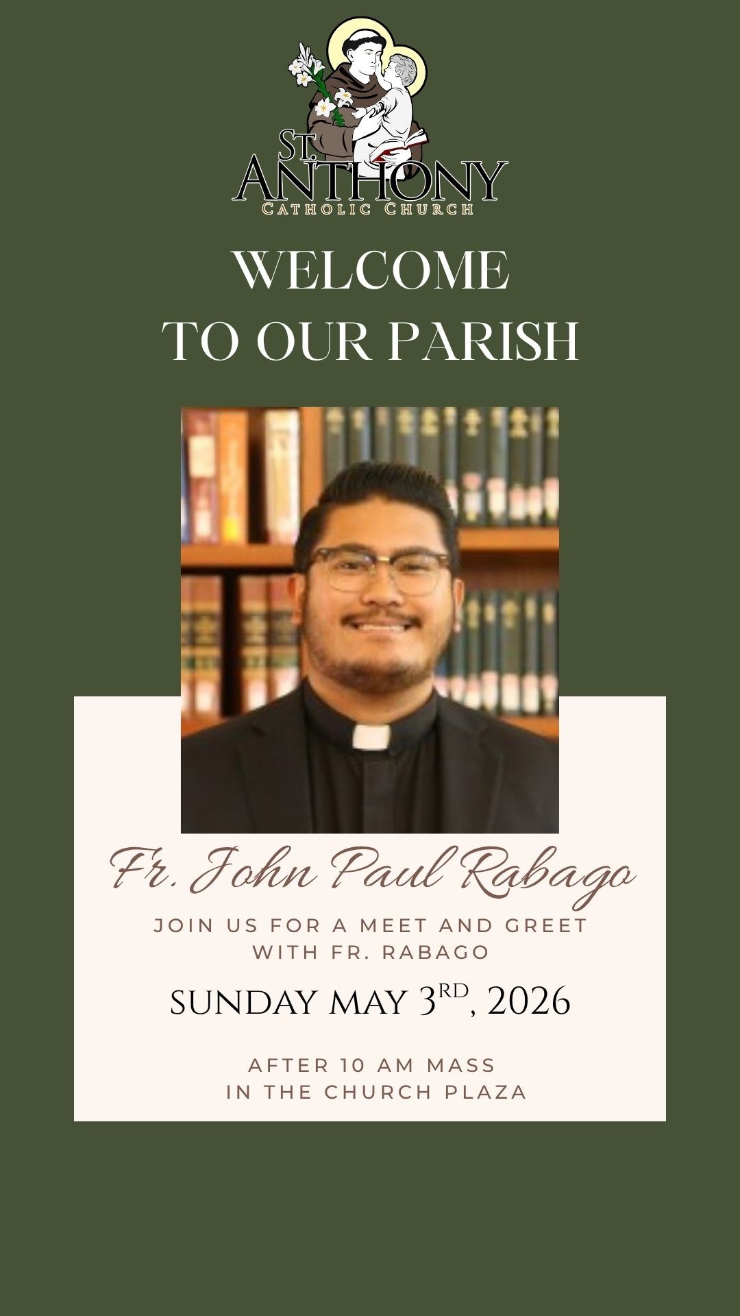 Dark Green Welcoming Team Your Story