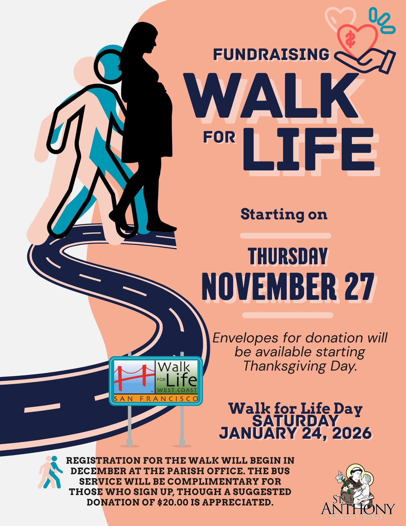 Orange Blue Illustrative Walkathon Event Flyer 2