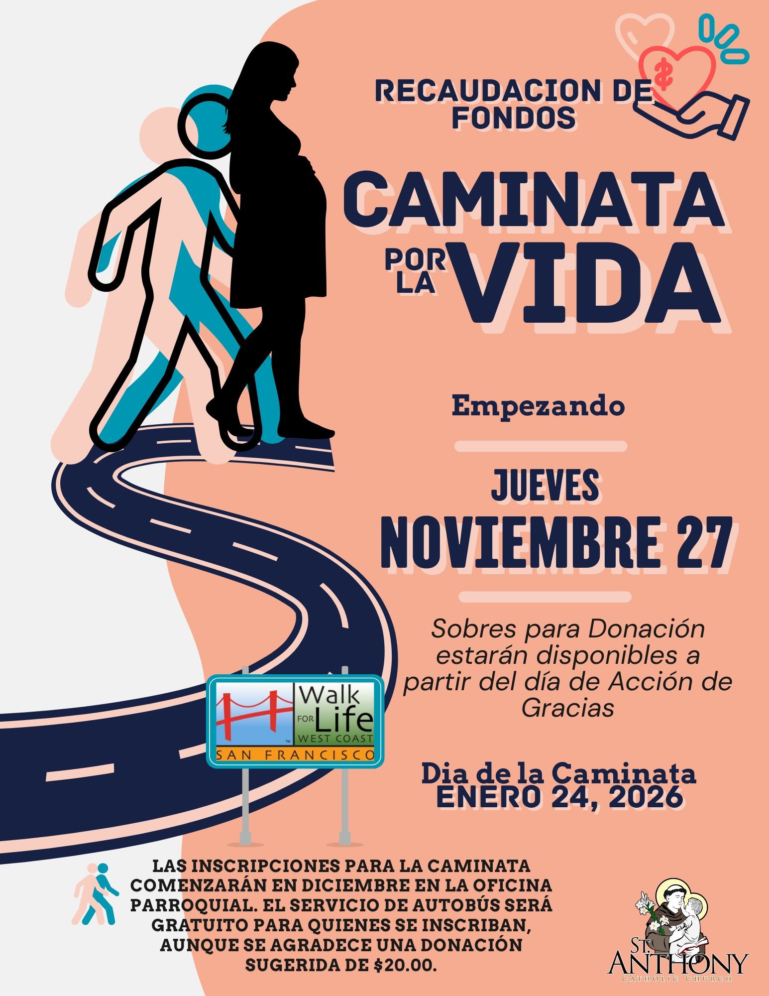 Orange Blue Illustrative Walkathon Event Flyer 3