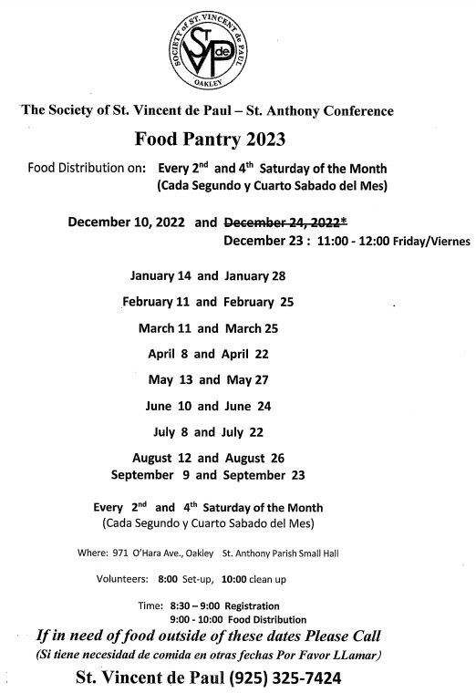 Food Pantry 2023
