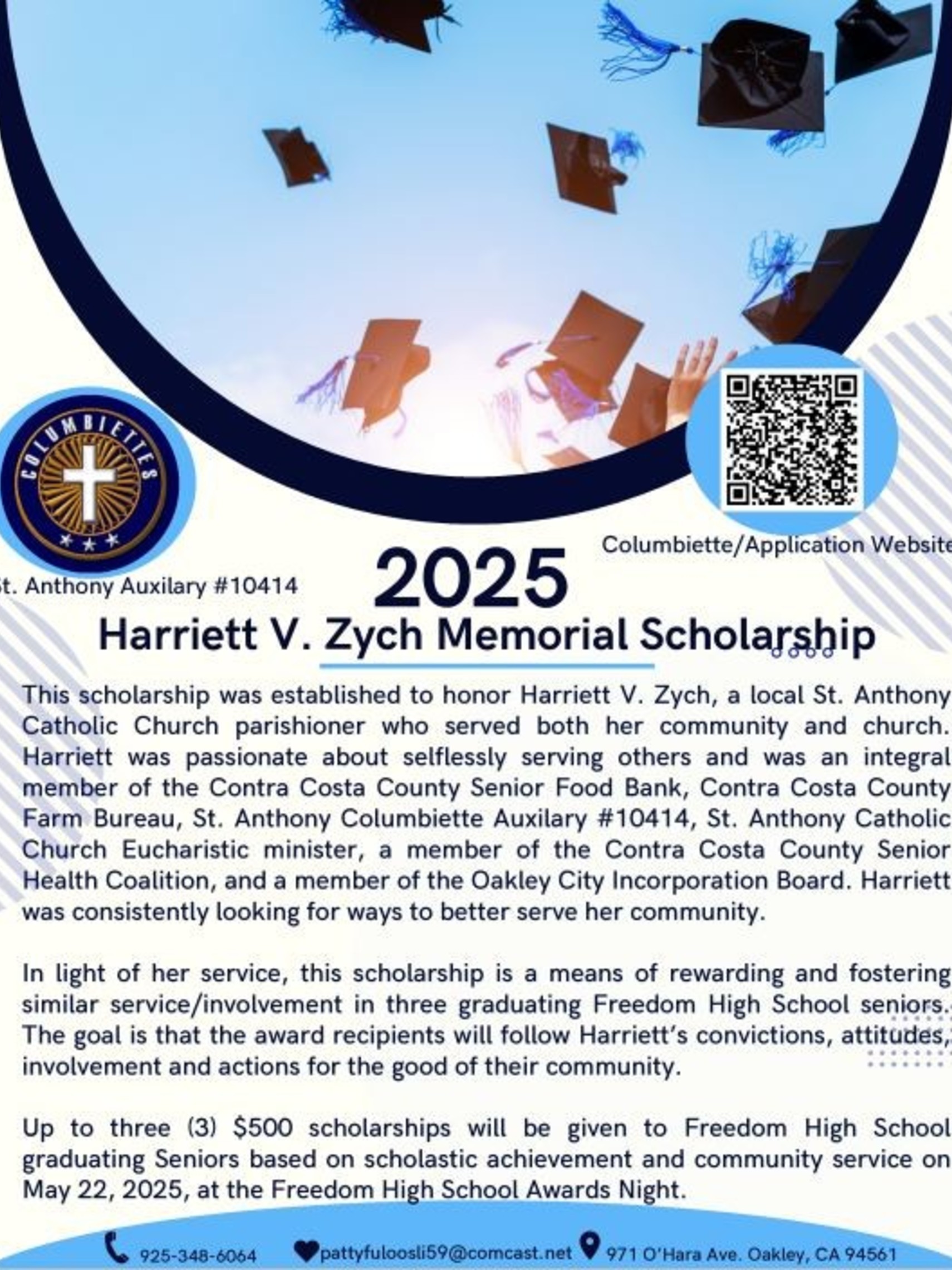 Columbiettes Scholarship Flyer