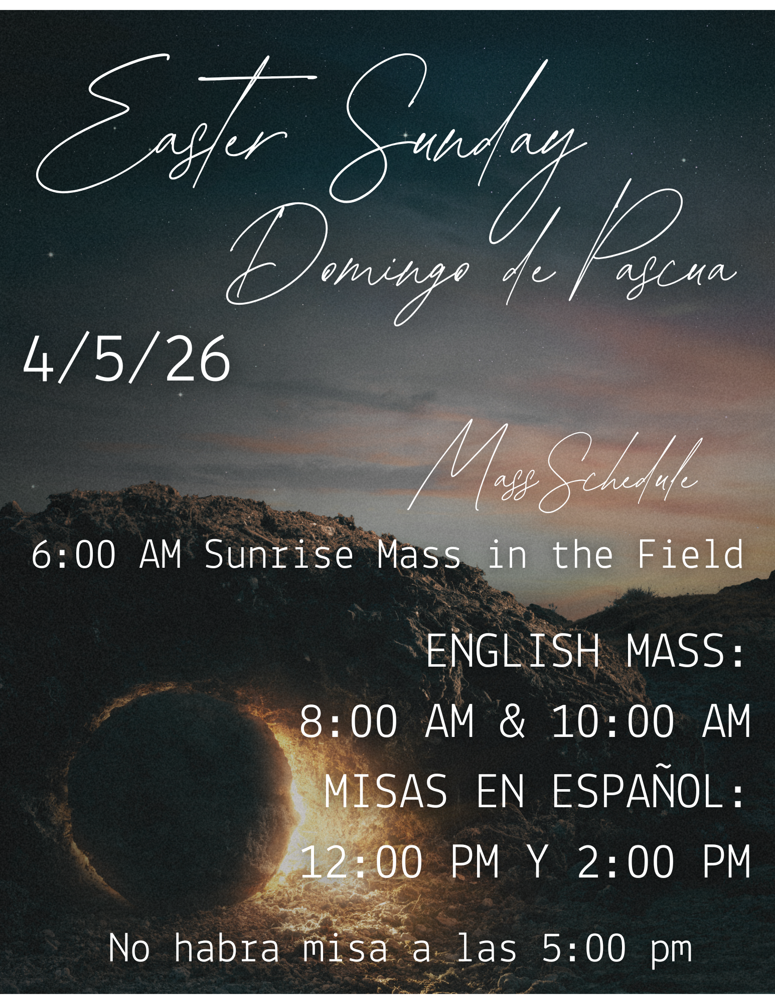 Textured Minimalist Photocentric Christian Holy Week Holy Saturday Instagram Post Us Letter